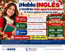 Cargar imagen en el visor de la galería, *Nuevo Ingreso*: 100% LiveOnline ESPECIAL DE NAVIDAD PARA ENERO 2027 - Curso Grupal de inglés