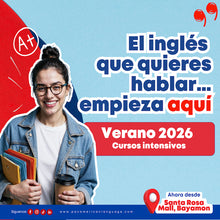 Cargar imagen en el visor de la galería, *RE-MATRÍCULA* Presencial/Híbrido VERANO 2026 - Curso Grupal de inglés adulto (18+)