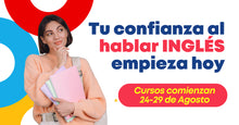 Cargar imagen en el visor de la galería, *Nuevo Ingreso* AGOSTO 2026: Presencial/Híbrido: Curso Grupal de inglés adulto (18+)

