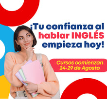 Cargar imagen en el visor de la galería, *Rematrícula* AGOSTO 2026: Presencial/Híbrido - Curso Grupal de inglés adulto (18+)
