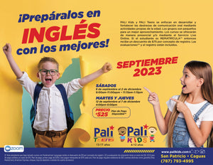 *Rematrícula* Curso Grupal de INGLÉS Septiembre 2023 - PALI Kids (6-12) | PALI Teens (13-17)