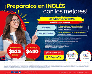 *Nuevo Ingreso* SEPTIEMBRE 2025 para Curso de INGLÉS- PALI Kids (6-12) | PALI Teens (13-17)